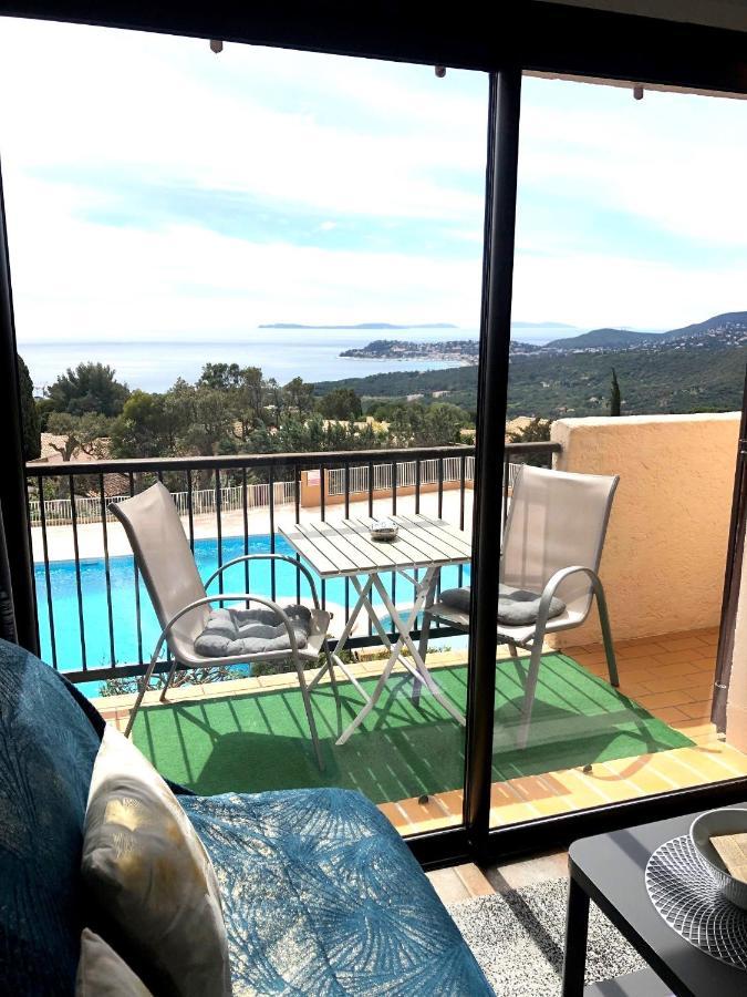 Studio Pool House Vue Mer Panoramique Amazing Sea View Wifi Linge Linen Inclut Aircondition La Croix-Valmer Exterior foto